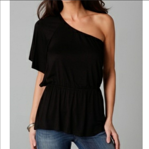⭐️ ELLA MOSS Draped One Shoulder Peplum Top - Picture 7 of 7